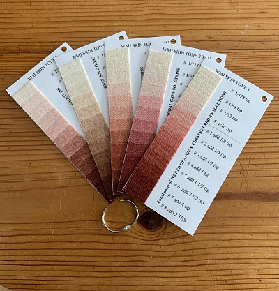 Skin Tones for The Wooly Mason Jar Color Wheel Dye System (Pro Chem)