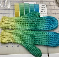 Dip dyed Cool Expansion mittens