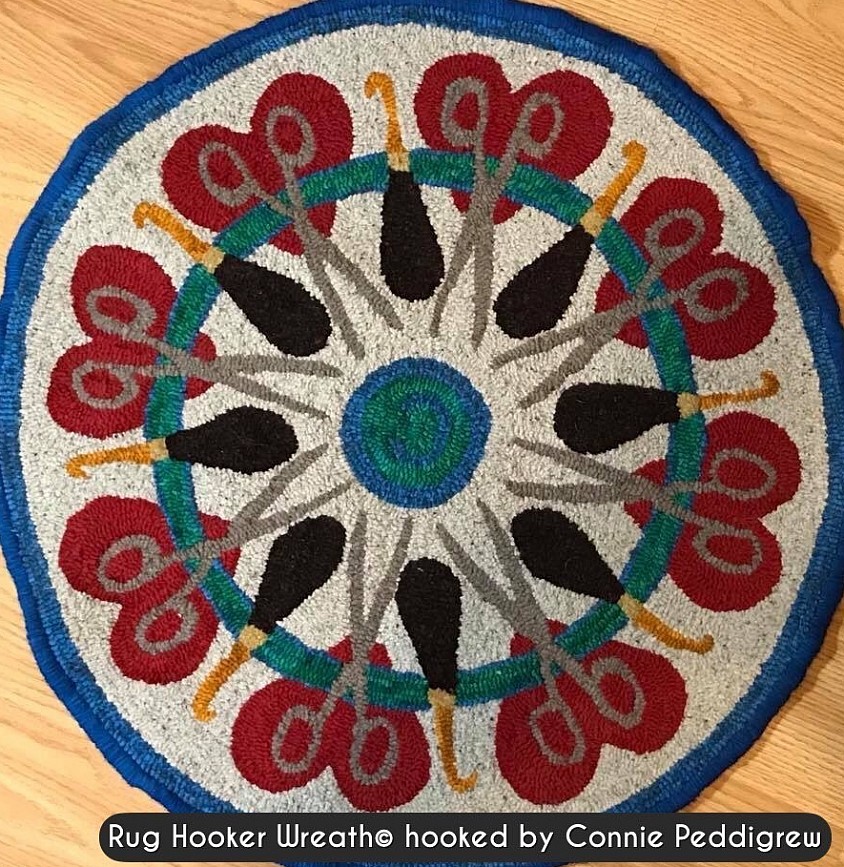 Rug Hookers Wreath